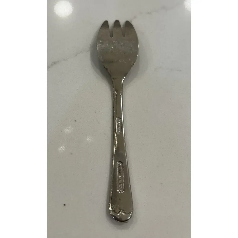Vtg Leonard‎ Small Silver Plated 5” Children's Fork Made in Italy MCM